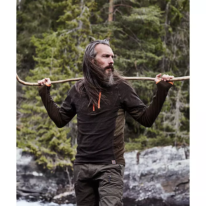 Northern Hunting Bjorn fleecetrøje, Brun, large image number 1