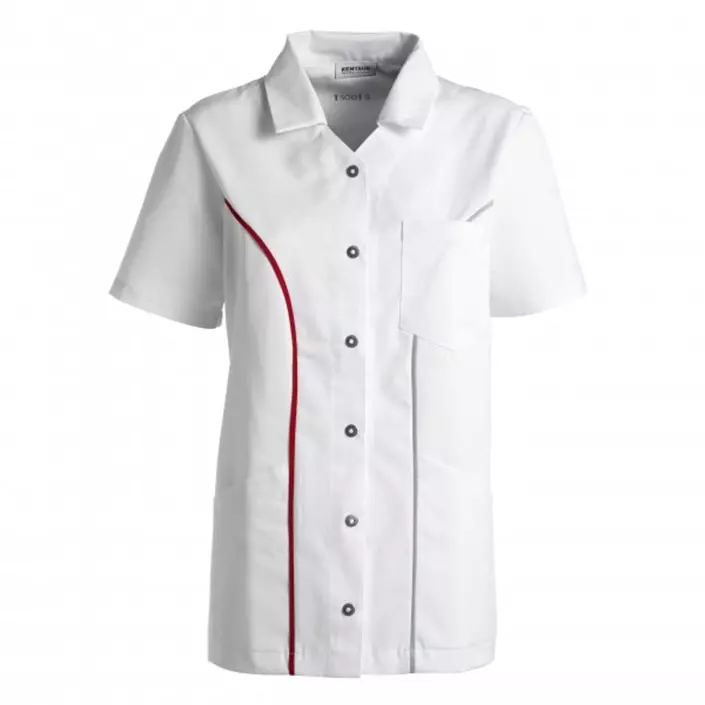 Kentaur short-sleeved women's shirt, White - Black/Red/Grey, large image number 0
