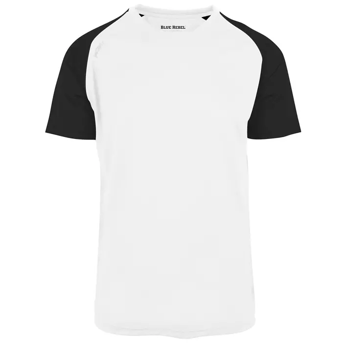 Blue Rebel Dragon Kontrast  T-shirt, Hvid, large image number 0