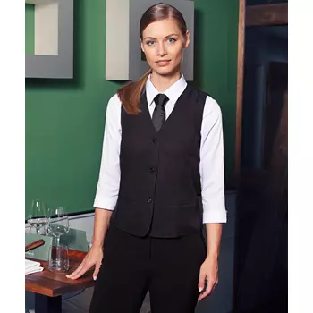 Karlowsky Basic women's server waistcoat, Black