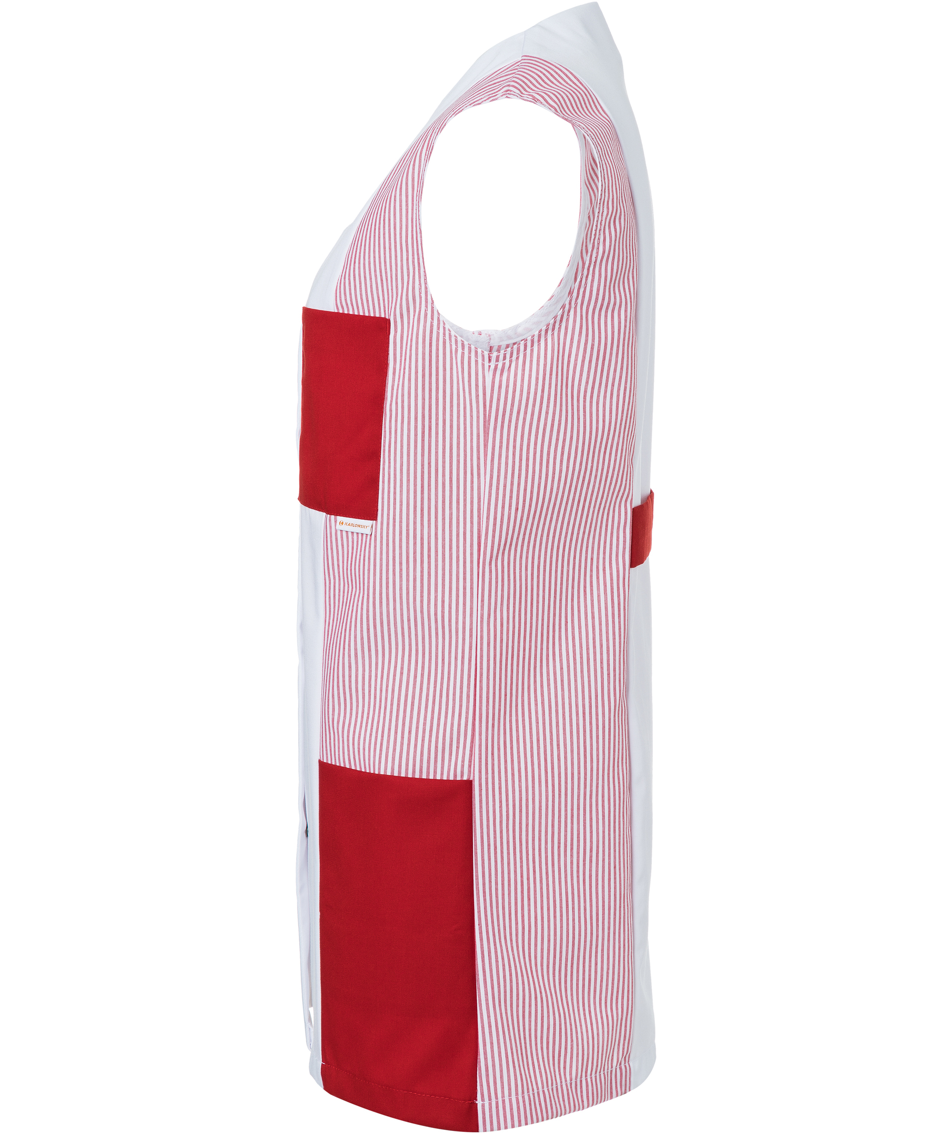 Karlowsky Sabrina women's tunic without sleeves, White/red, large image number 3