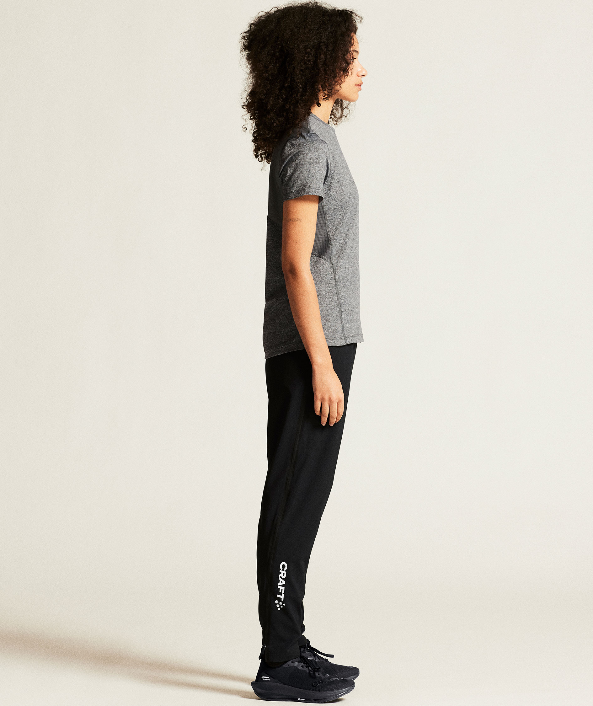 Craft Rush 2.0 Full Zip women's training pants, Black, large image number 3