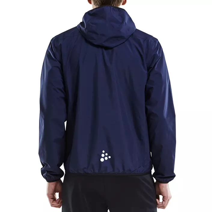 Craft regnjakke, Navy/Sort, large image number 2