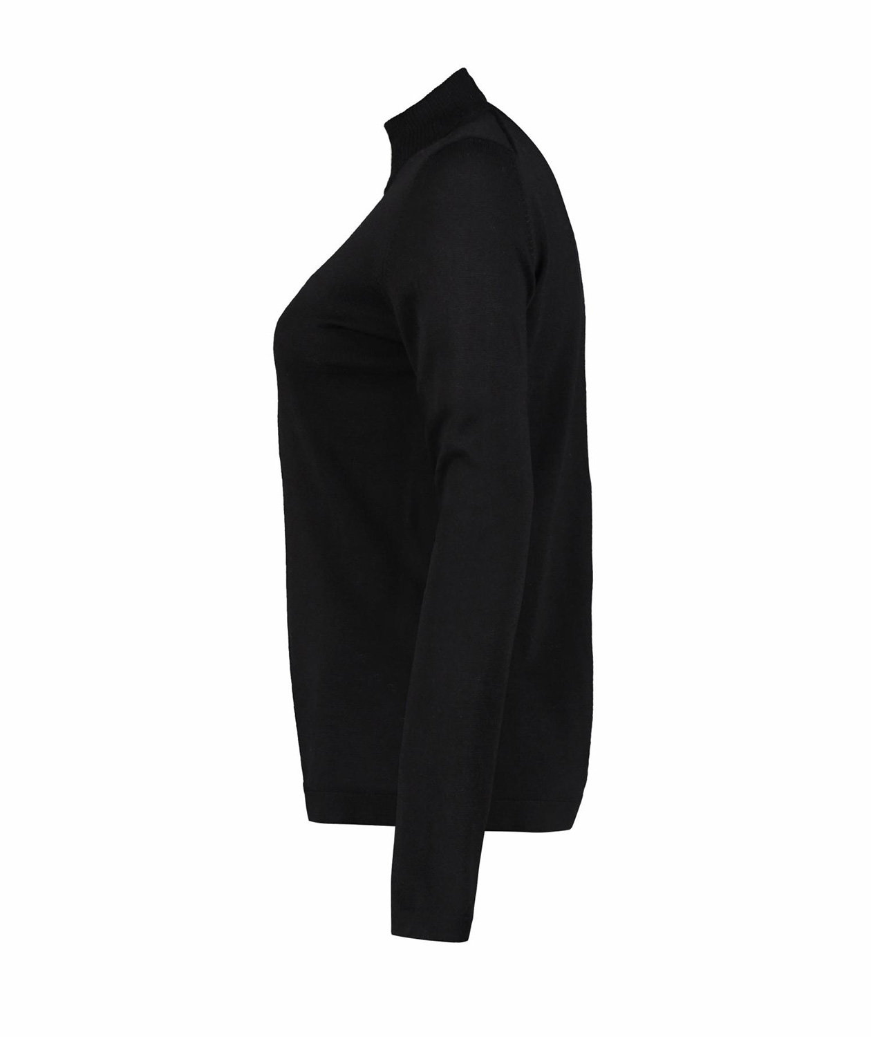 Seven Seas women's knitted cardigan with merino wool, Black, large image number 2