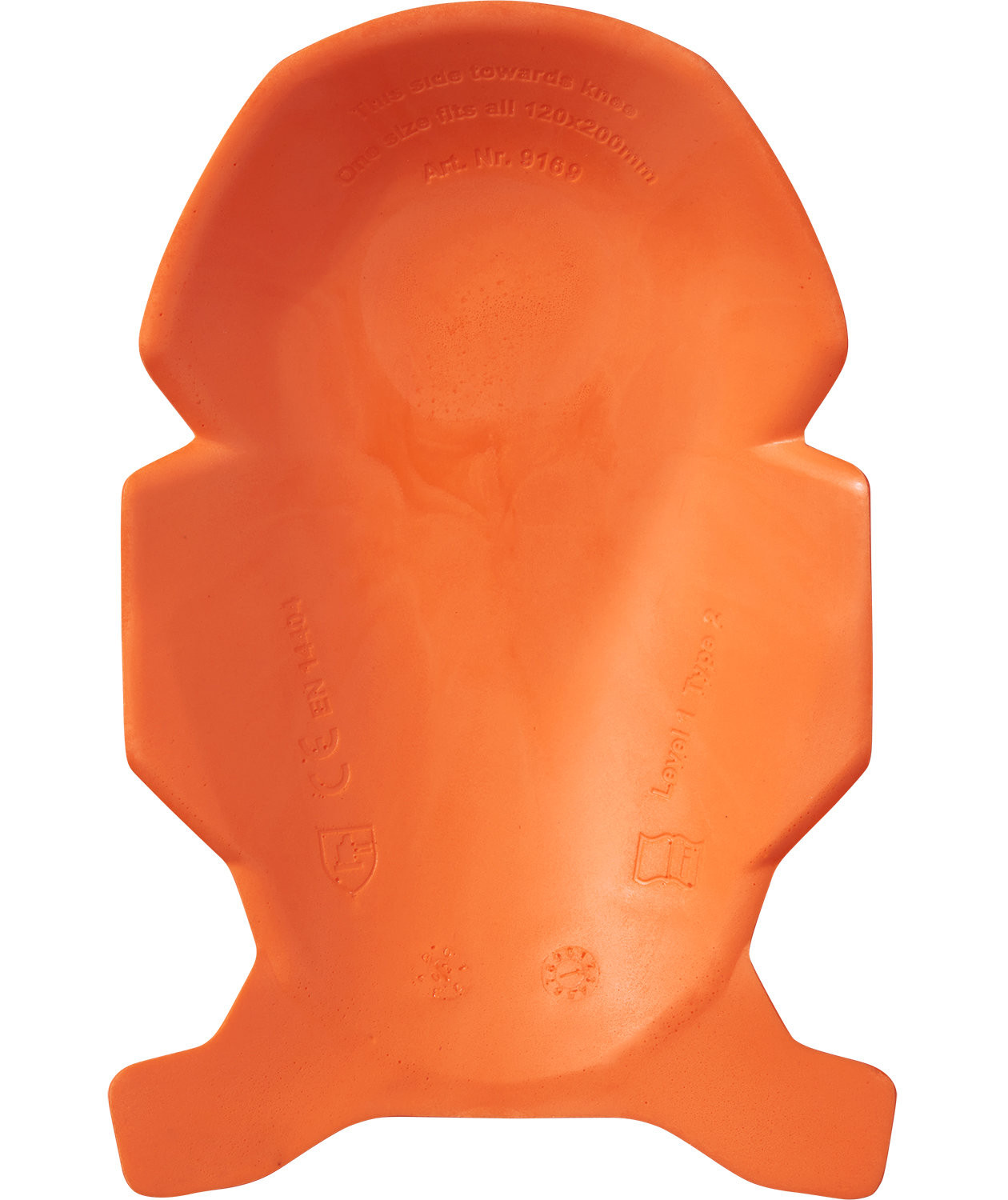 Snickers D30 Ergo kn&auml;skydd, Orange, Orange, large image number 2