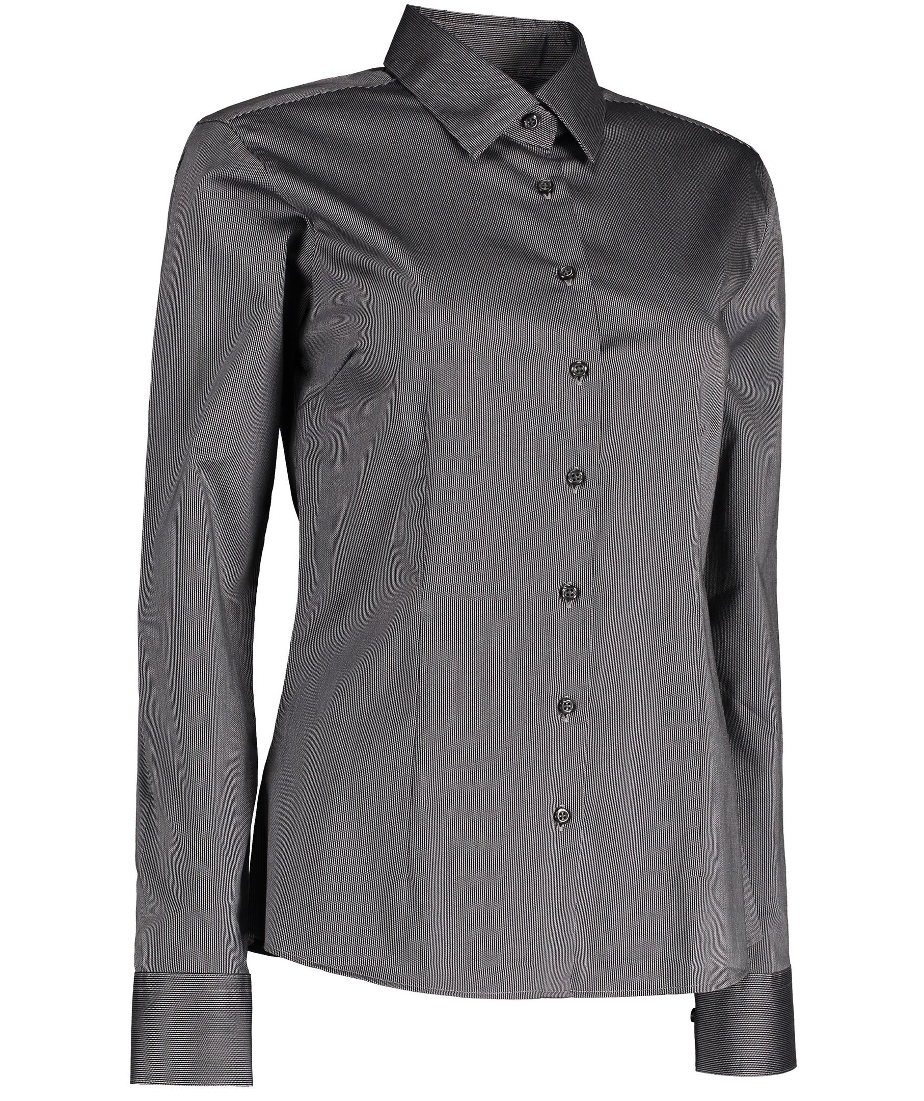 Seven Seas Fine Twill California modern fit women's shirt, Dark Grey, large image number 2