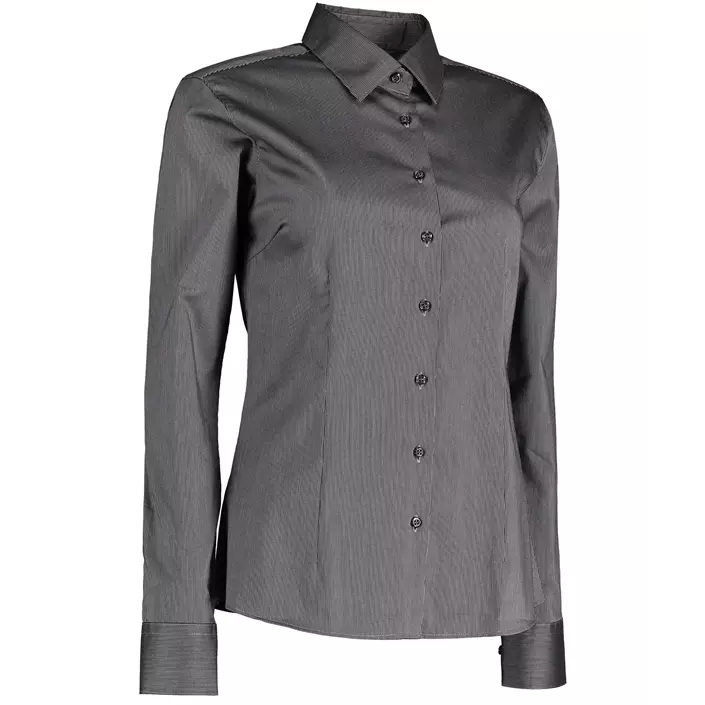 Seven Seas Fine Twill California modern fit dameskjorte, Mørkegrå, large image number 2