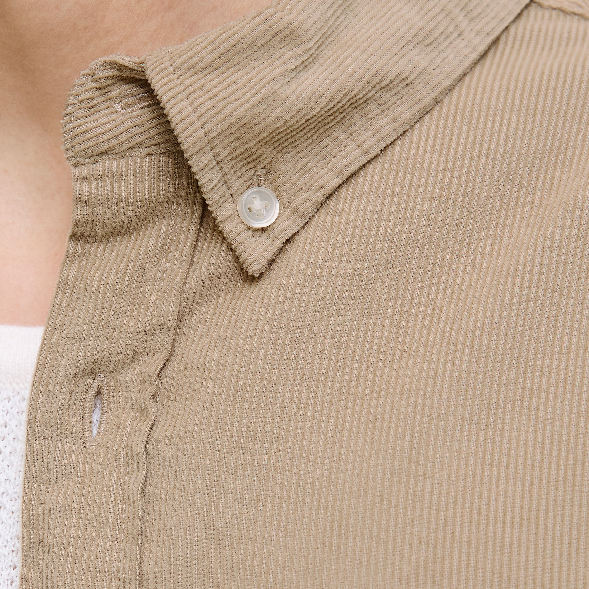 Jack & Jones JJECLASSIC Corduroy shirt, Crockery, large image number 4