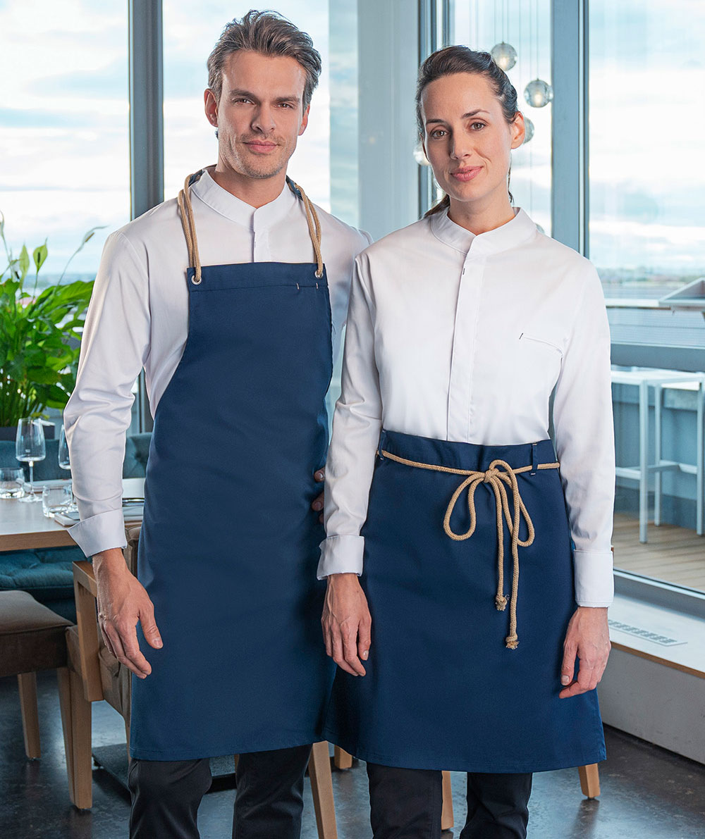 Karlowsky New Nature bib apron, Steel Blue