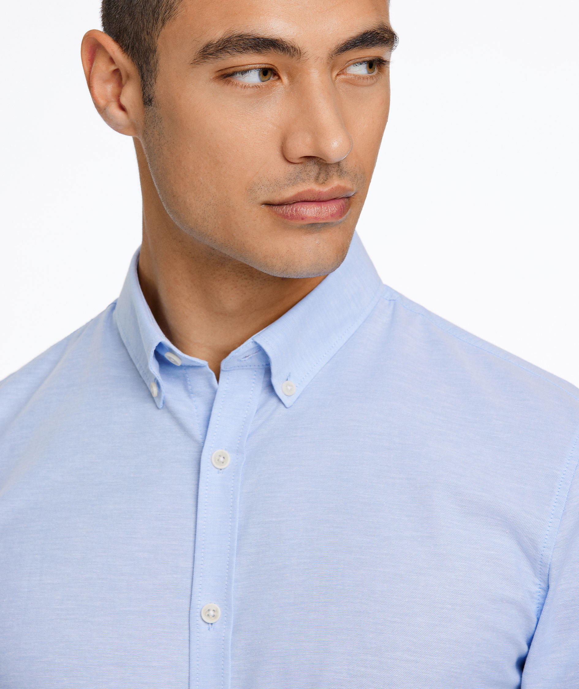 Lindbergh Oxford Superflex Hemd, LT Blue Mix, large image number 3