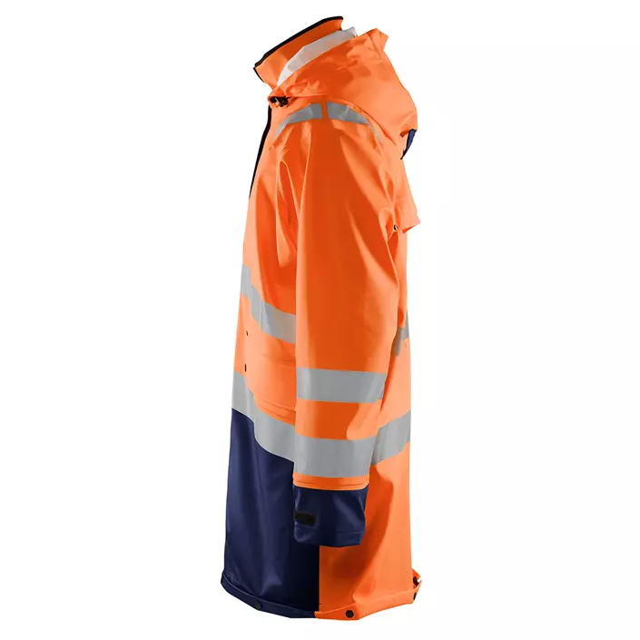 Blåkläder regnrock, Varsel Orange/Marinblå, large image number 3