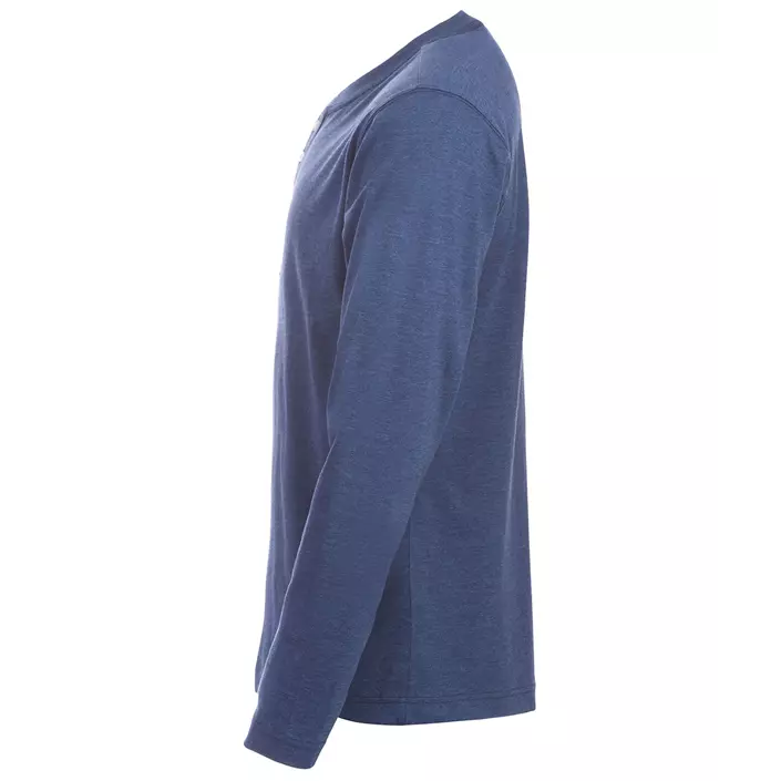 Clique Orlando long-sleeved Grandad T-shirt, Blue Melange, large image number 1