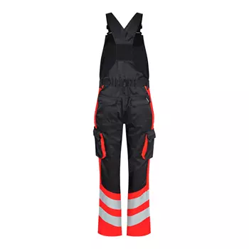 Engel Safety Light Bib and Brace, Black/Hi-Vis Red