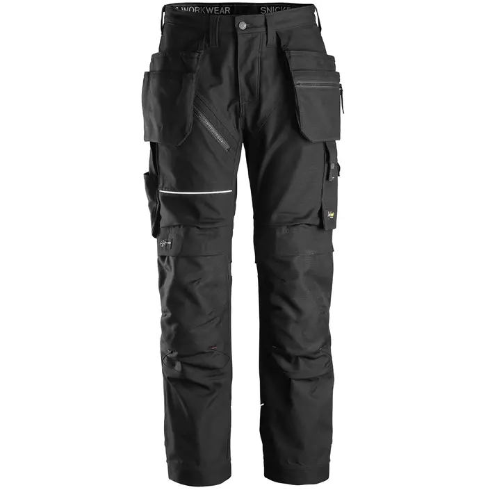 Snickers RuffWork Canvas+ craftsman trousers 6214, Black, large image number 0