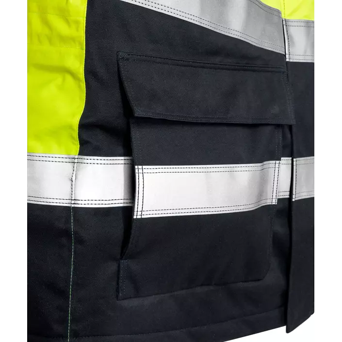 Fristads parka jacket 4086, Hi-vis Yellow/Marine, large image number 2