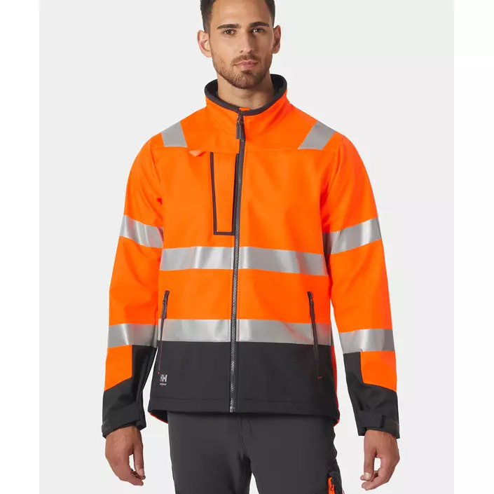 Helly Hansen Alna 2.0 softshell jacket, Hi-vis Orange/charcoal, large image number 1