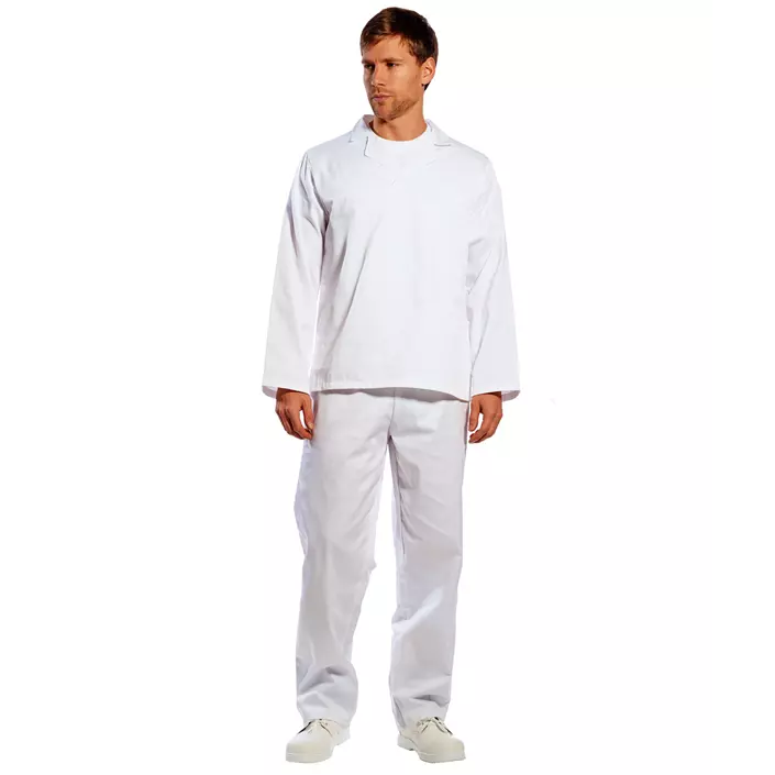 Portwest chefs/baker trousers, White, large image number 1