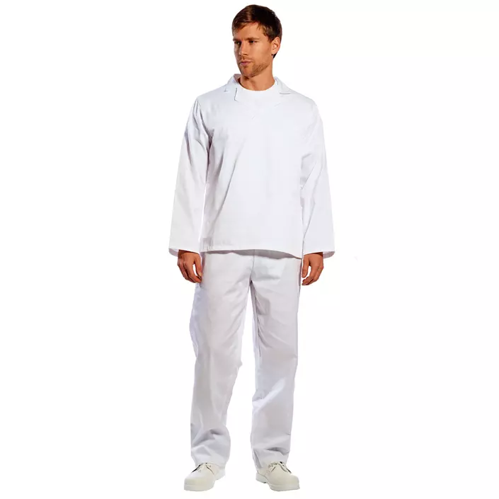 Portwest chefs/baker trousers, White, large image number 1