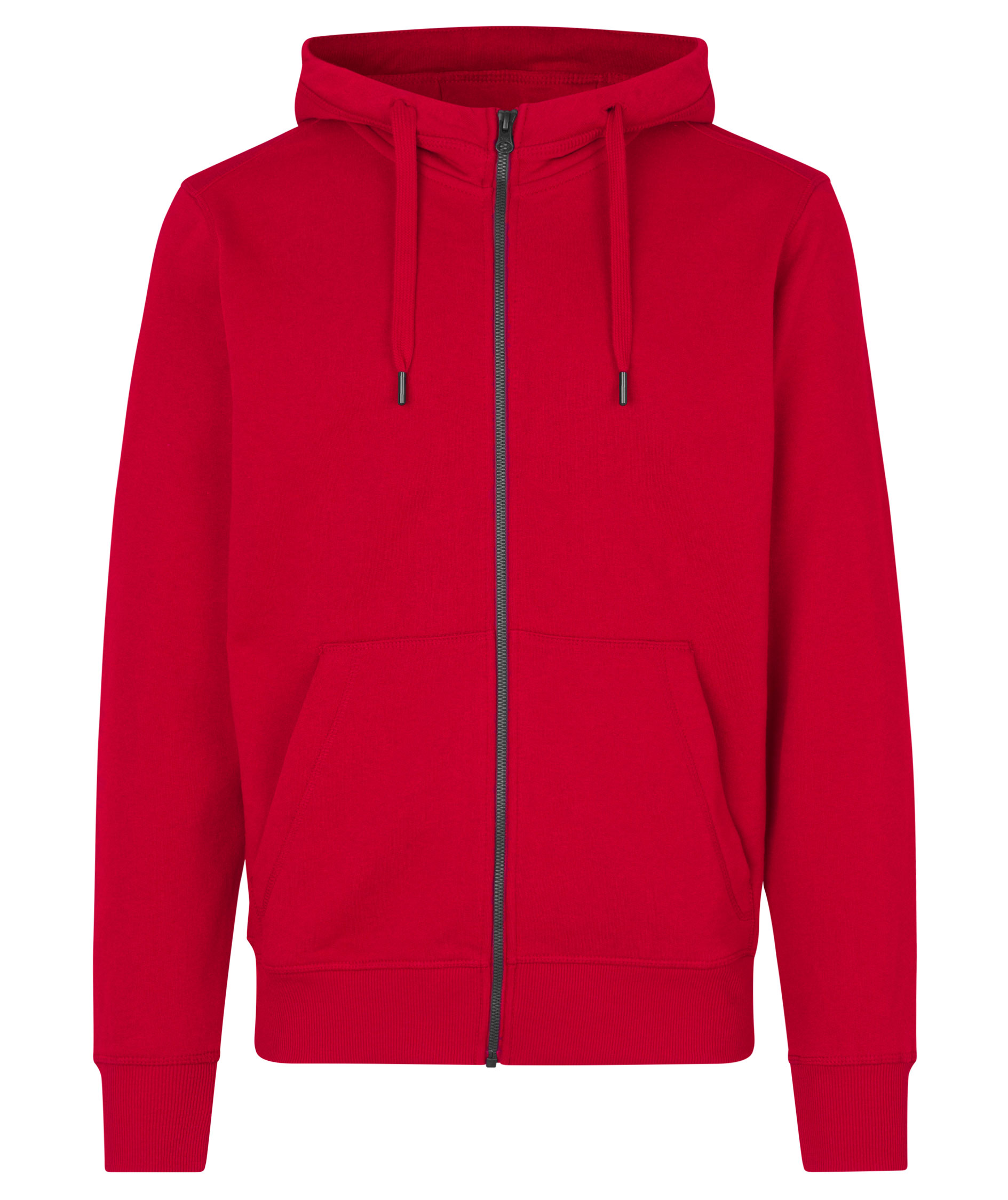 ID Core hoodie with zipper, Red, Red, swatch