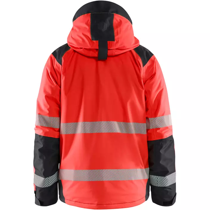 Blåkläder vinterjakke, Hi-Vis rød/svart, large image number 1