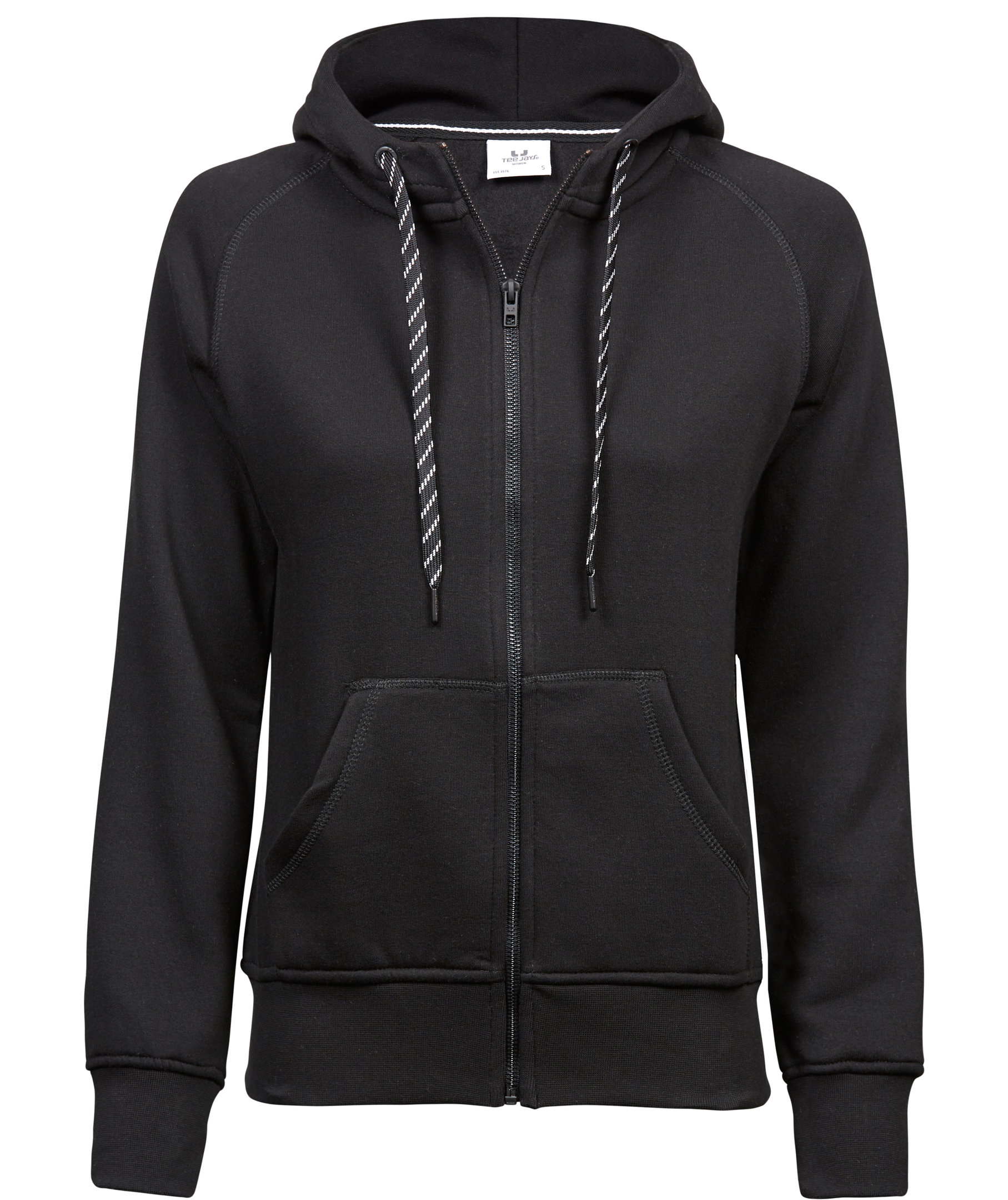 Tee Jays Fashion full zip women's hoodie, Black, large image number 0