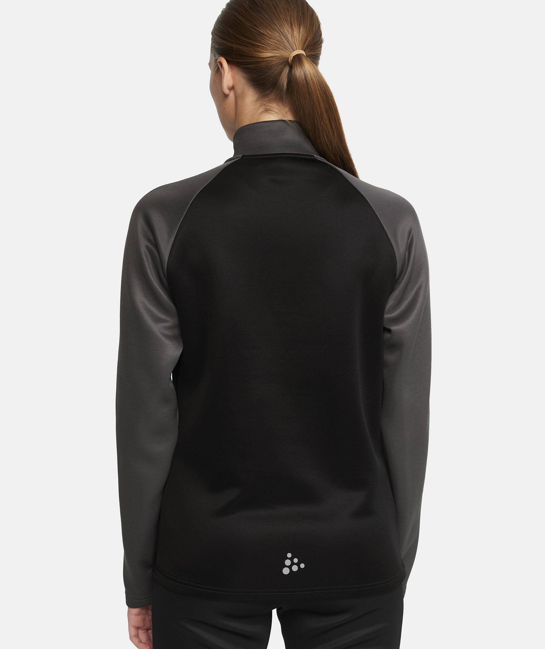 Craft Squad 2.0 women's halfzip training pullover, Black/Granite, large image number 5
