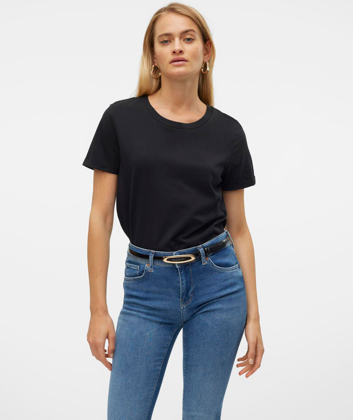 Vero Moda VMPAULA T-shirt, Black, large image number 3