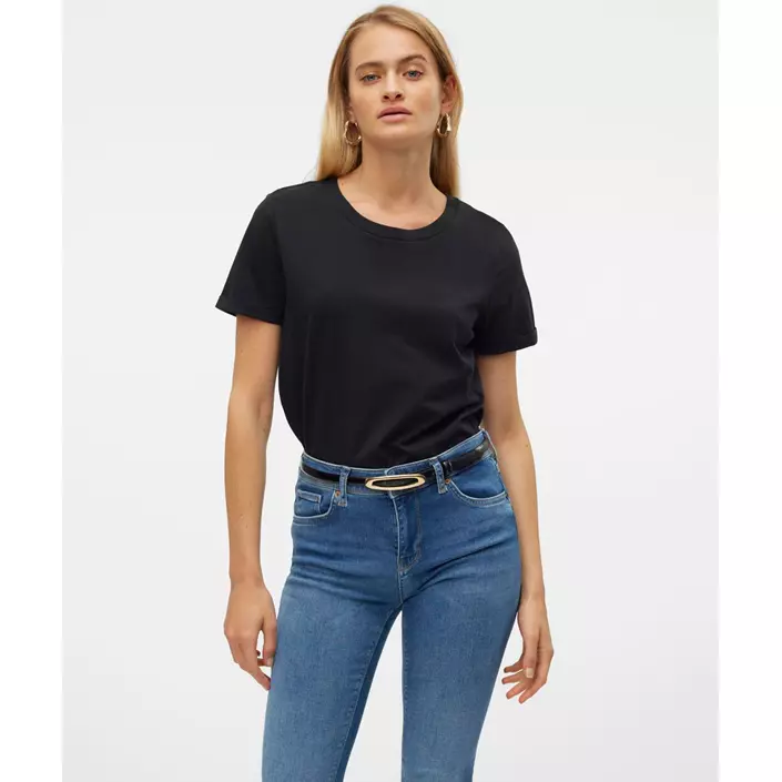 Vero Moda VMPAULA T-shirt, Black, large image number 3