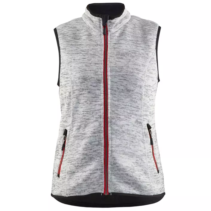 Blåkläder knit women's vest, Grey Melange/Red, large image number 0