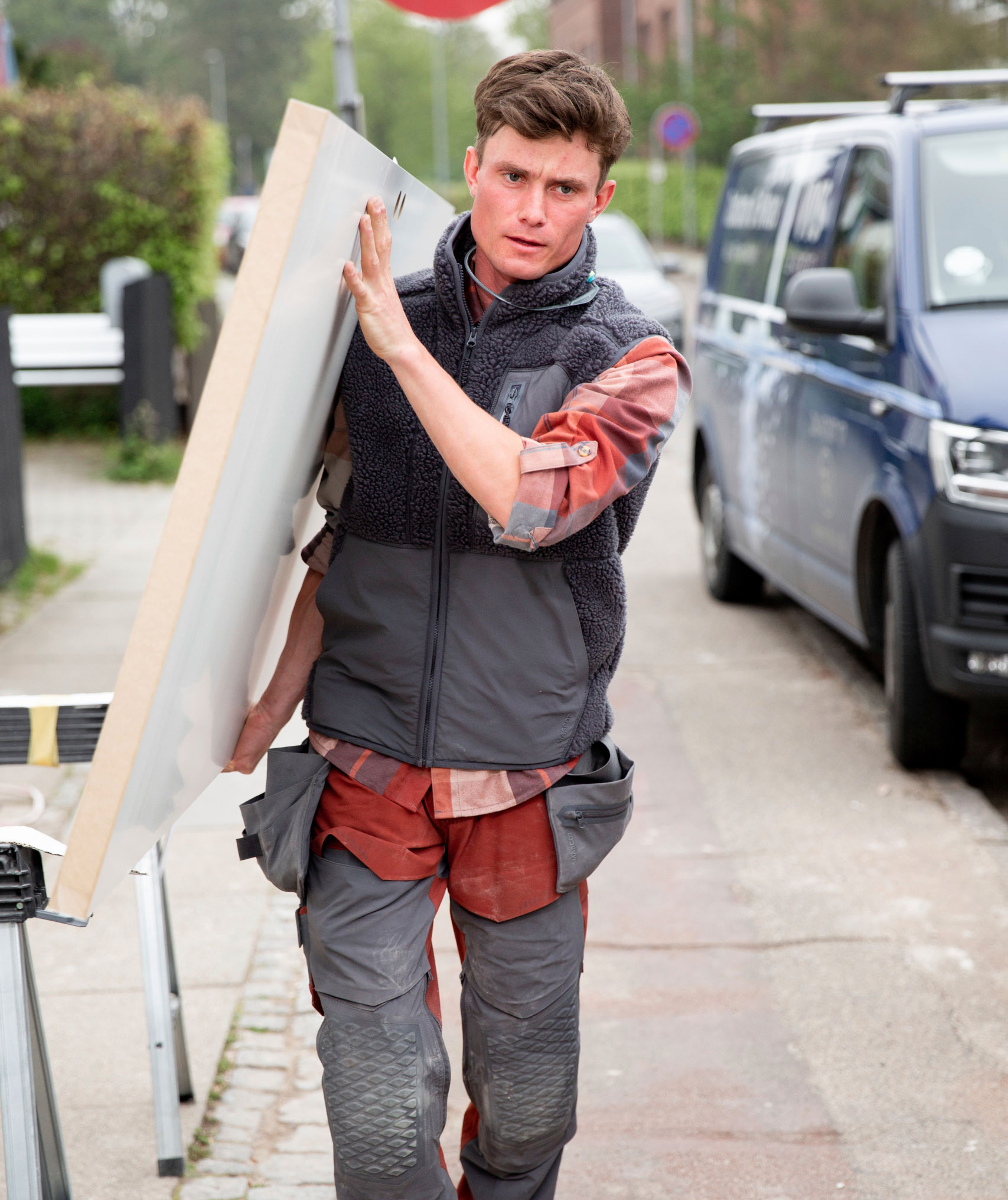 Mascot Customized fibre pile vest, Dark Marine Blue, large image number 1