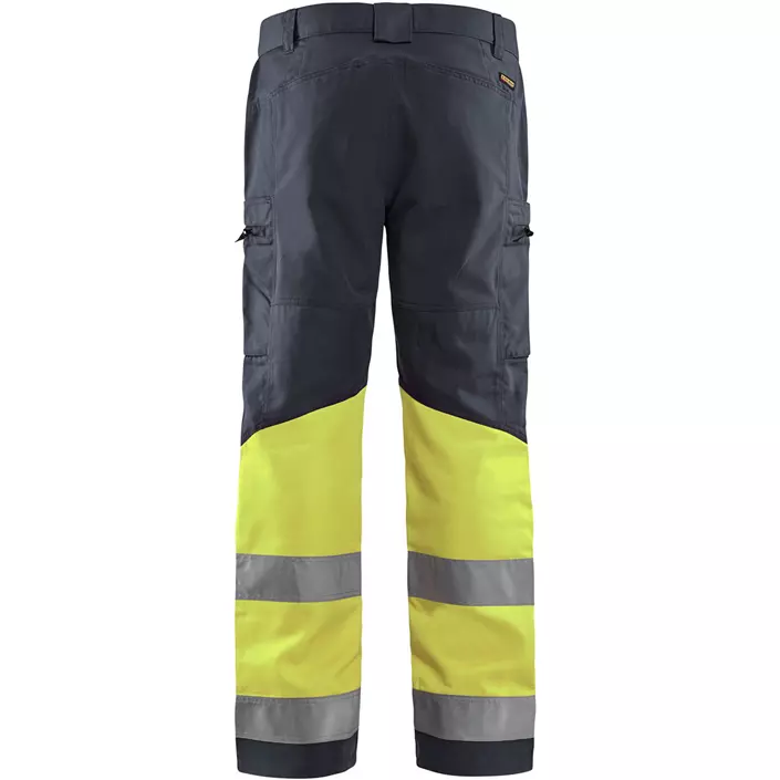 Blåkläder work trousers, Grey/Hi-Vis Yellow, large image number 1