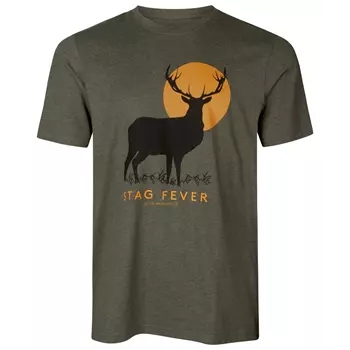 Seeland Stag Fever T-shirt, Pine Green Melange