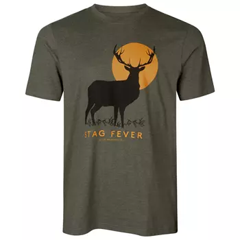 Seeland Stag Fever T-shirt, Pine Green Melange