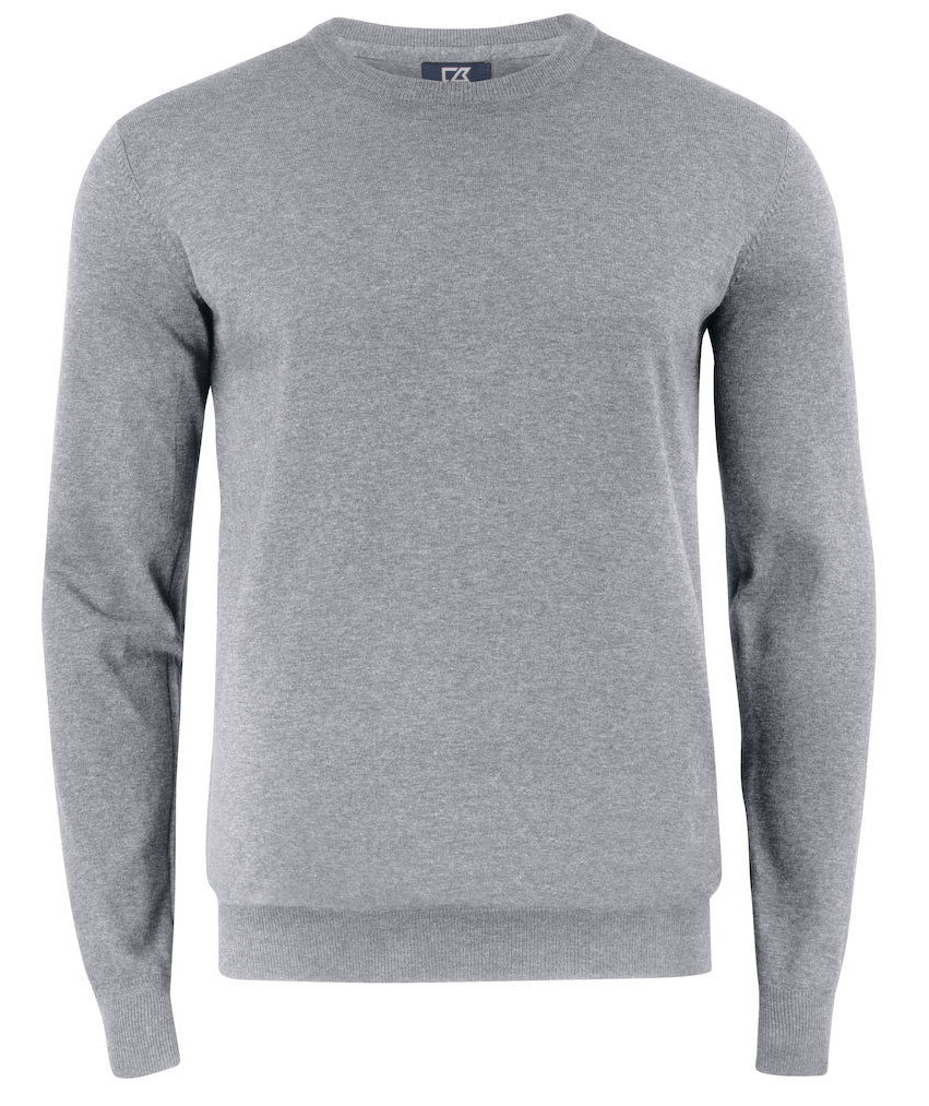 Cutter & Buck Oakville Crewneck, Grey Melange, Grey Melange, swatch