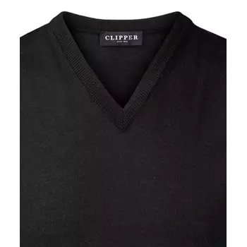 Clipper Milan slipover/vest with merino wool, Black