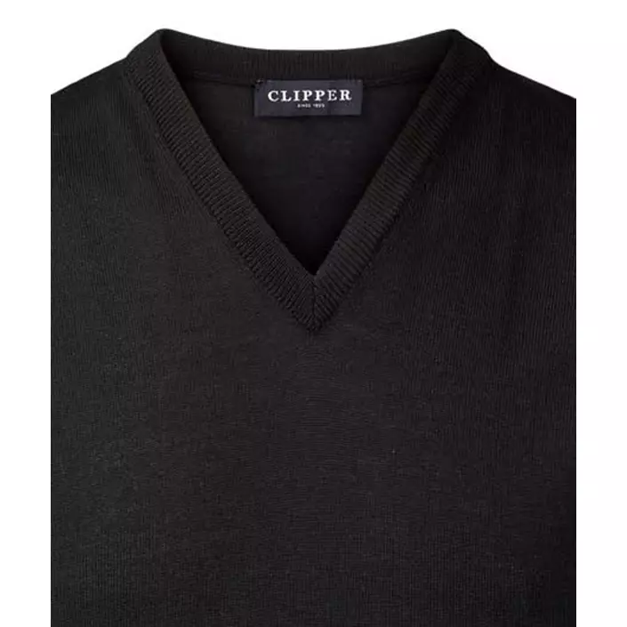 Clipper Milan slipover/vest med merinould, Sort, large image number 1