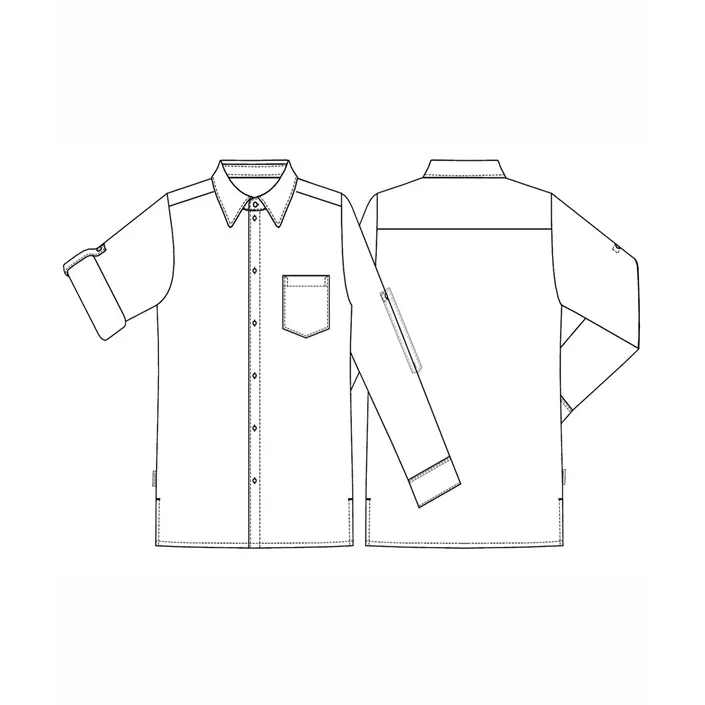 Kentaur långärmad skjorta, Vit, large image number 1