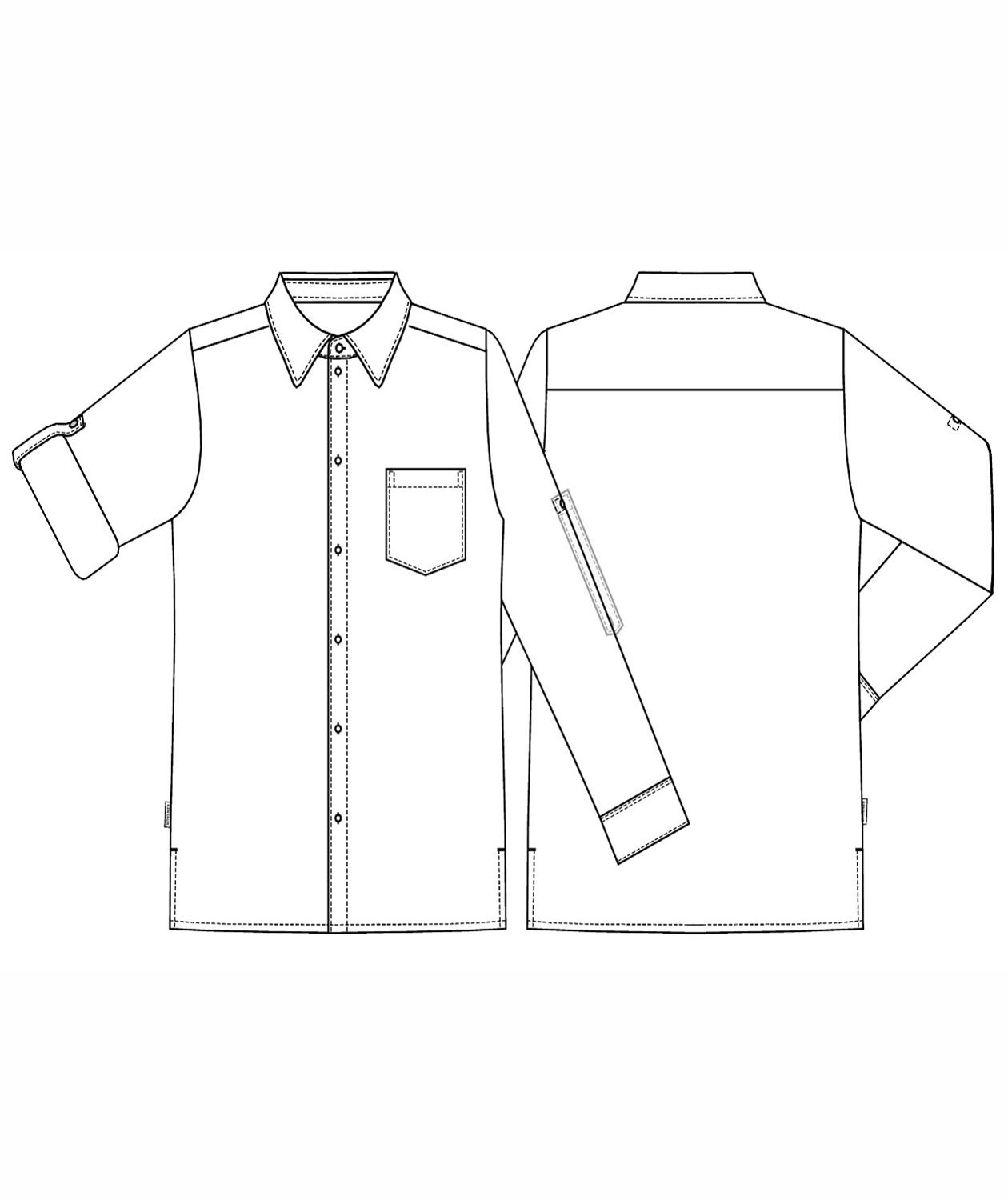 Kentaur comfort fit l&aring;ng&auml;rmad skjorta, Vit, large image number 1