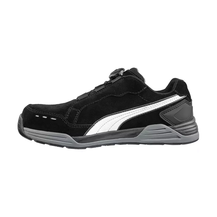 Puma Airtwist Black Low Disc safety shoes S3, Black/White, large image number 1