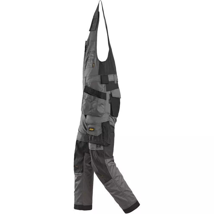 Snickers AllroundWork håndværker helbukser 6012, Steel Grey/Black, large image number 3