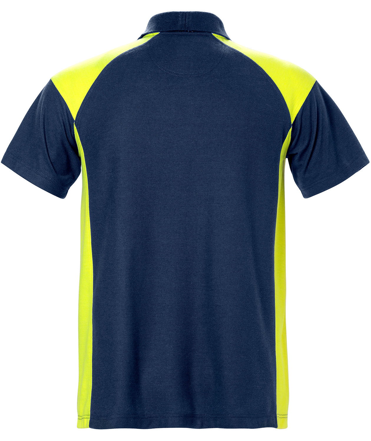 Fristads polo shirt, Marine/Hi-Vis yellow