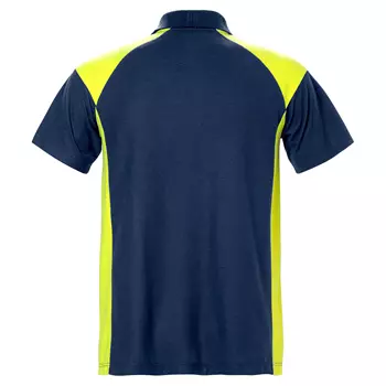 Fristads Poloshirt, Marine/Hi-Vis gelb