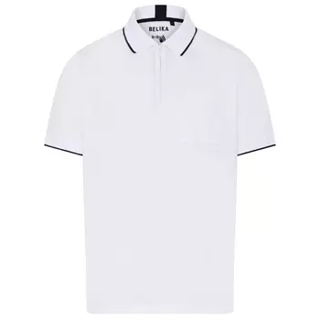 Belika Valencia polo T-shirt med lynlås, Bright White