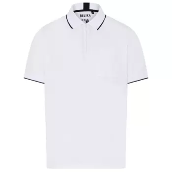Belika Valencia polo T-skjorte med glidelås, Bright White