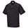 Portwest C733 short-sleeved chefs jacket, Black, Black, swatch