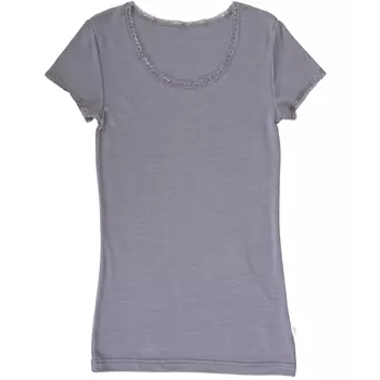 Joha Victoria Damen T-shirt, Wolle/Seide, Grau