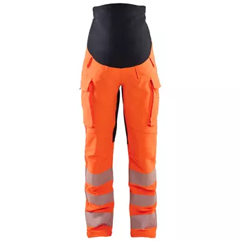 Blåkläder maternity work trousers full stretch, Hi-Vis Orange/Black