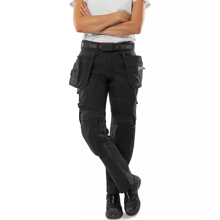 Fristads women's craftsman trousers 2901 GWM, Black, large image number 1