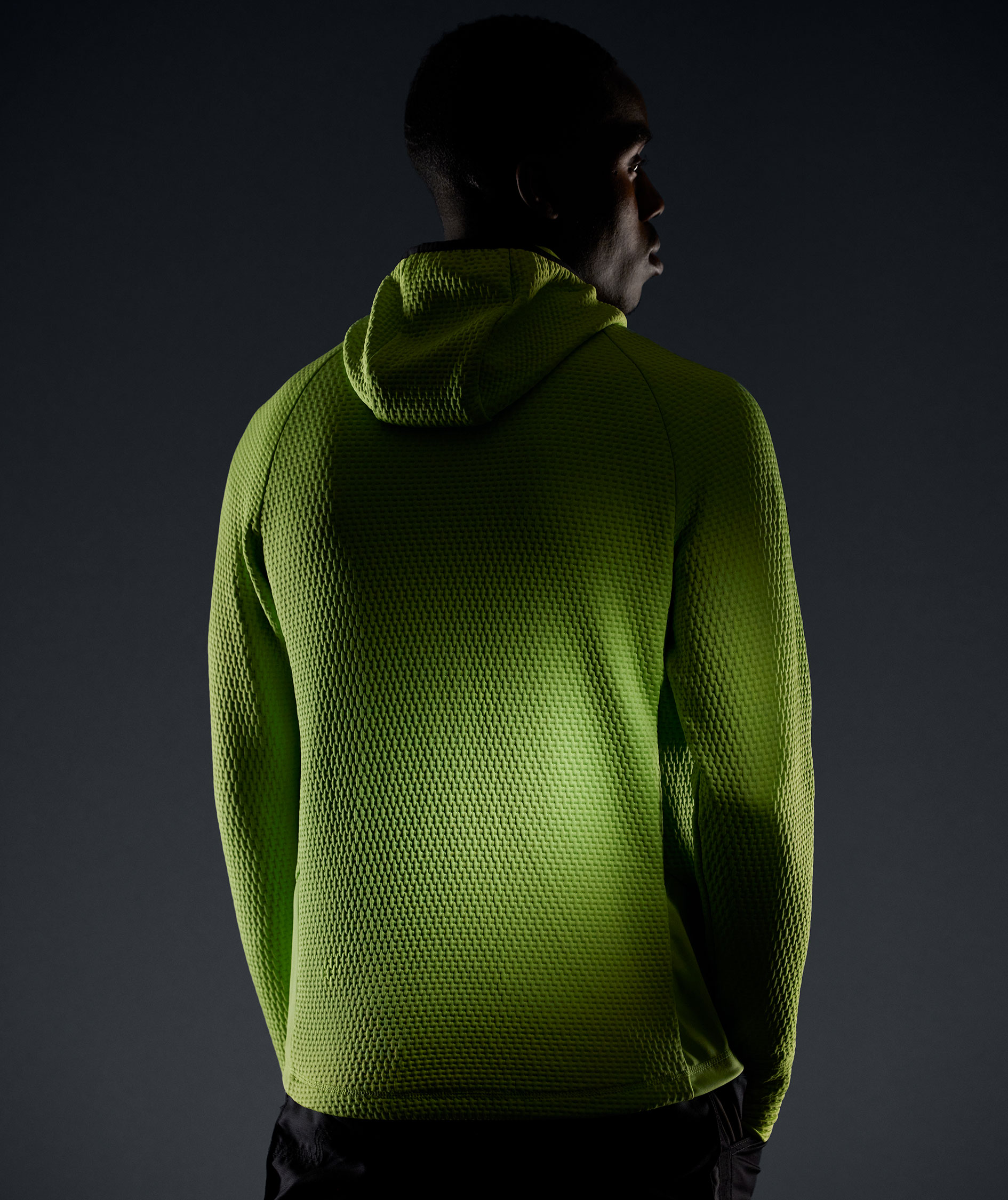 Snickers FlexiWork hoodie with zipper 8405, Lime, large image number 3