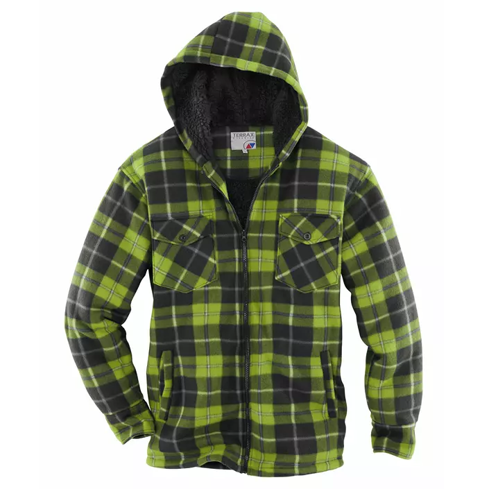 Terrax fodrad skjorta jacka, Svart/Lime, large image number 0